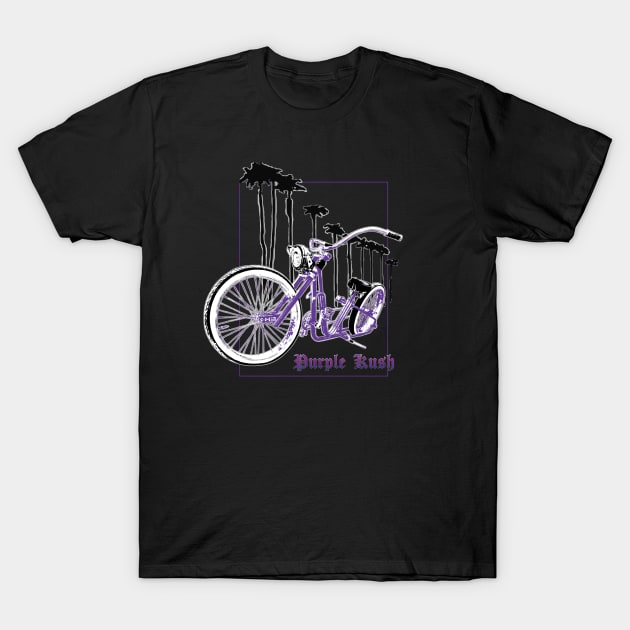 Purple Kush - Custom Lowrider T-Shirt by SkelliRelli